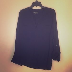 Women’s Xl black button down blouse